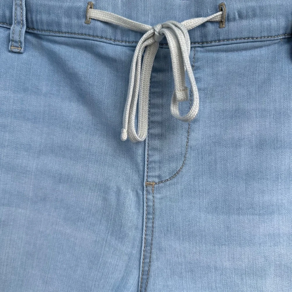 Torrid Set of 2 Pull-On Denim Drawstring Shorts Cuffed Hem 3X Light & Dark Wash